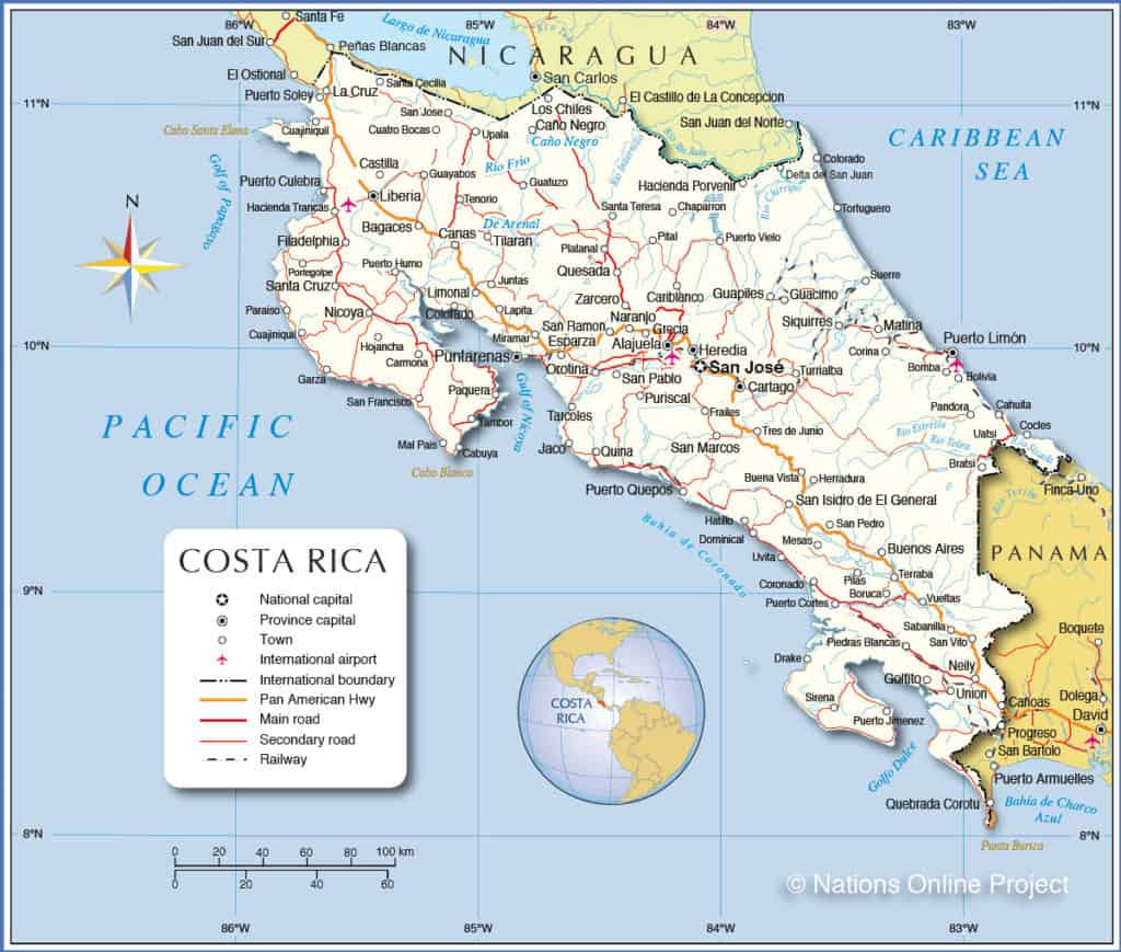 5 Best Things To Do In Costa Rica No Limit Adventures Ricano Map Best Things To Do In Costa Rica