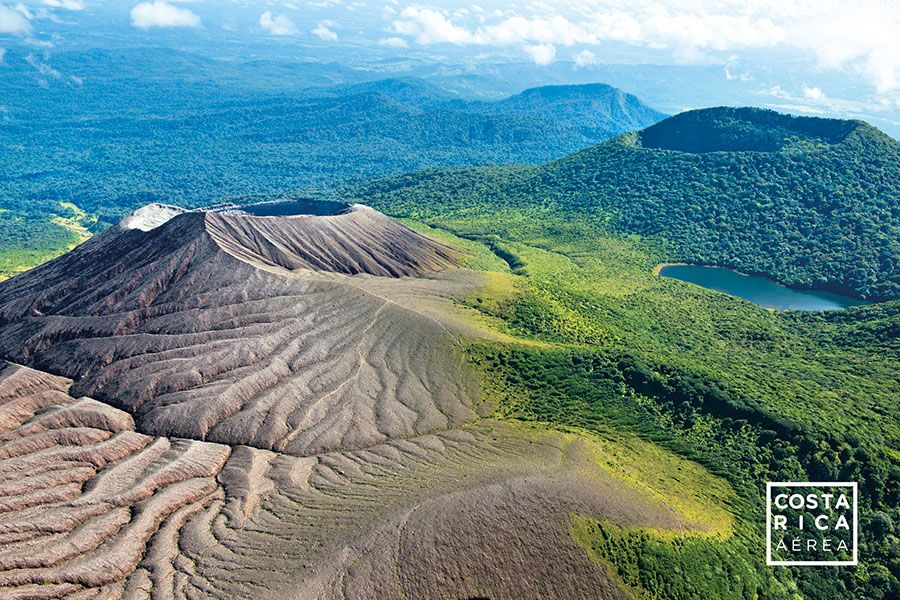Rincon de la vieja aerial shot most touristic places in Costa Rica