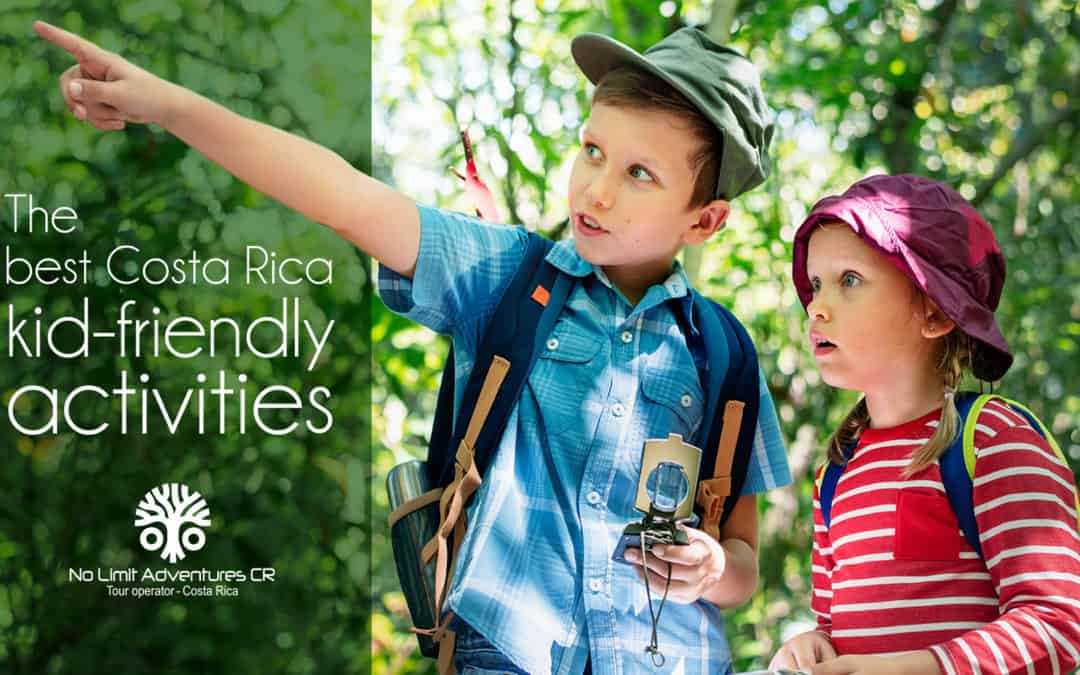 Two kids hiking at The best Costa Rica kid-friendly activities